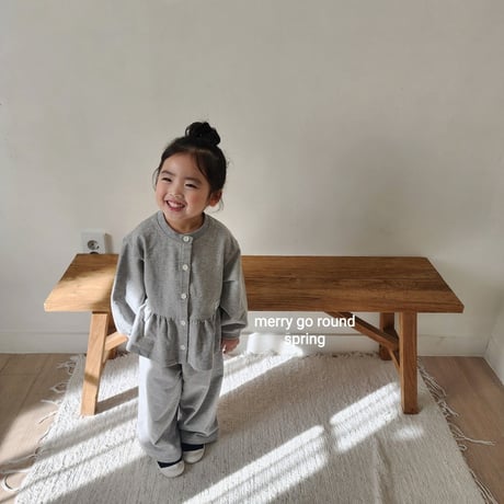 merrygoround/22. roze set cardigan XS-2XL