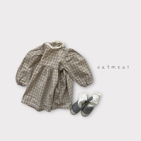 oatmeal/5. kids elly one-piece XS-XL