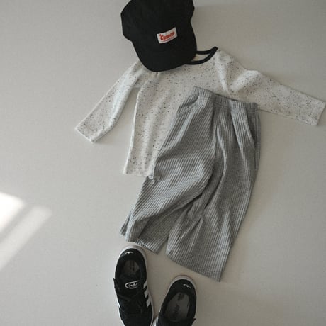 thebeige/24. SS Ribbed wide pants XXS-L
