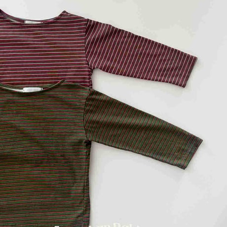 urbanrabbit/29. High Teen Stripe Long Tee JS-JM
