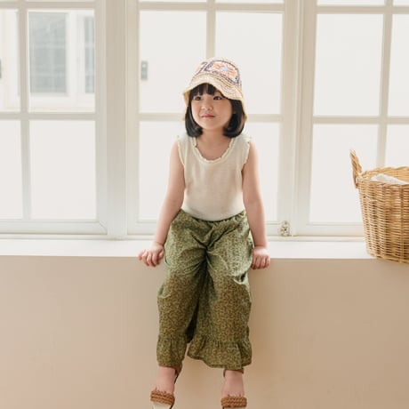 monatelier/1. flora fril ] pants S-2XL