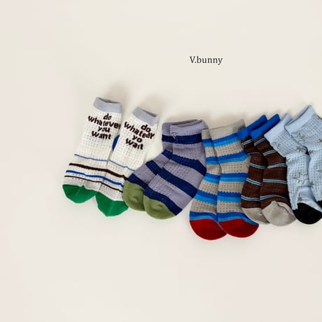 vbunny/92. whatever socks set M(130-150)-XL(180-210)