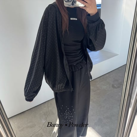 bunnypowder/33. fril hood jumper ADULT