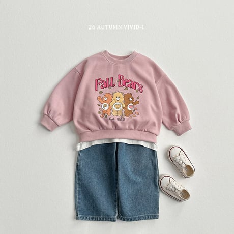 vividi/101. bear man-to-man XS-XL