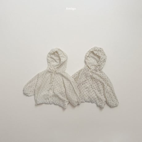 amigo/11. ripple hood shirt XS-XL