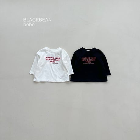 blackbean/12. chacing bebe T-shirt S-M