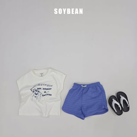 soybean/154. plan ) Binji music sleeve T-shirt JS-JM