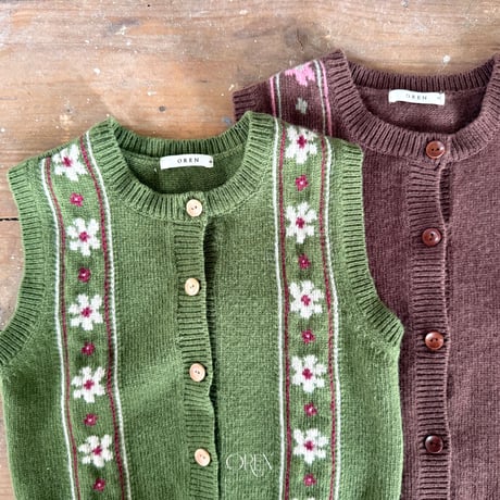 oren/36. fullurre knit vest S-XL