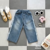 secondmoment/5. kitch ribbon denim pants S-XL