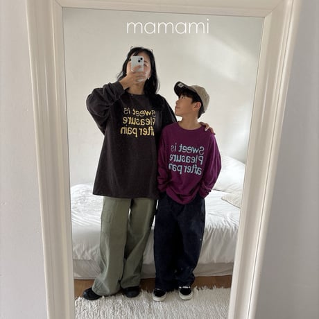 mamami/32. sweat letter T-shirt FREE
