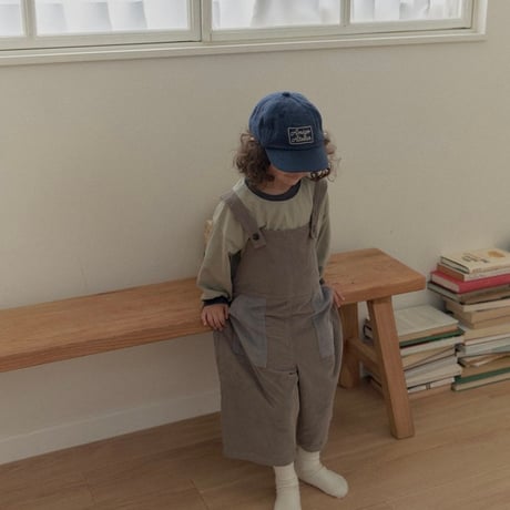 amigo/7. corduroy two color overalls  XS-XL