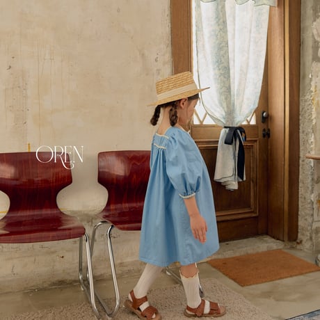 oren/48. jardin blue dress S-XL