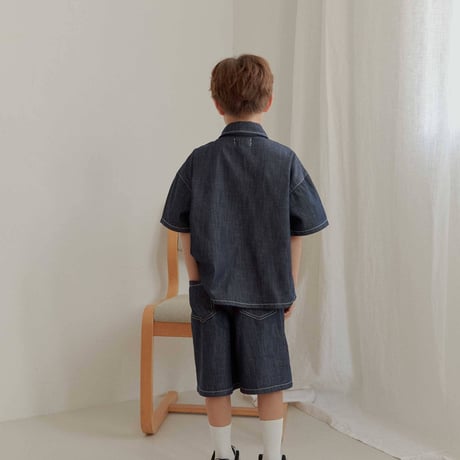 heydo/56. half t denim shirt JS-JL