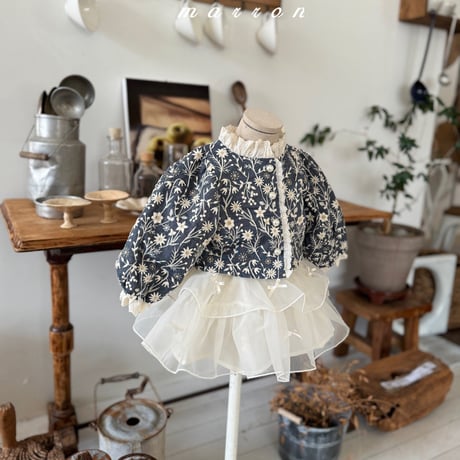 marron/44. flower jacket XS-L
