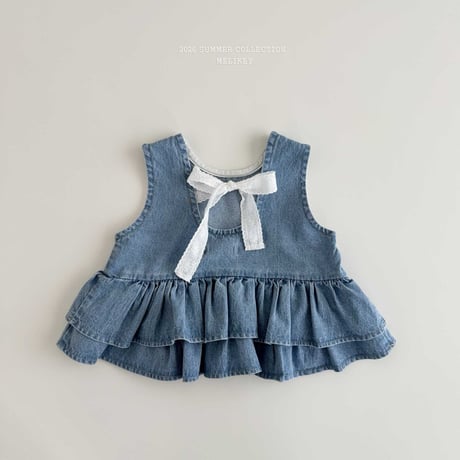 melikey/63. ribbon kangkang sleeveless blouse XS-XL