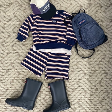 erinj/5. border half Pants set S-XL