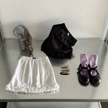 matilda/68. dot fril skirt 15-19