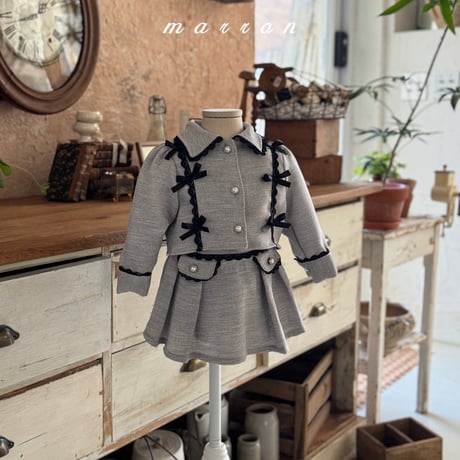 marron/56. amelia set ( jacket ) skirt XS-L