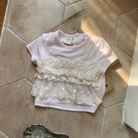 bebeholic/44. vanilla T-shirt S(3-6M)-L(12-18M)