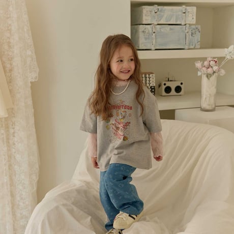 melikey/6. ribbon mesh T-shirt JS-JM