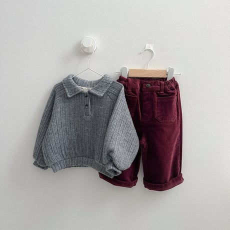minirobe/28. boy collared sweatshirt S-XL