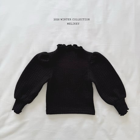 melikey/3. golgi puff T knit XS-XL