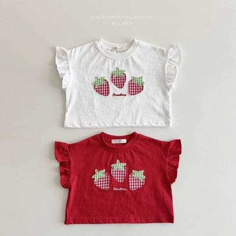melikey/5. strawberry patch T-shirt XS-XL