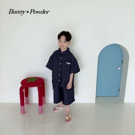 bunnypowder/213. half t NB denim 2XL-4XL