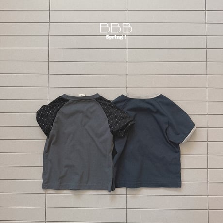 bellabambina/93. bebe two color half t T-shirt 12M-S