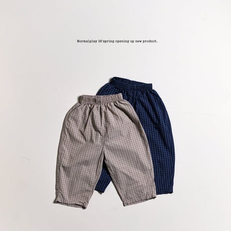 normalplay/67. peter check pants 12M-XL