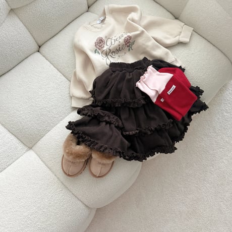 urbanrabbit/14. Frill Tiered Long Skirt XS-XL
