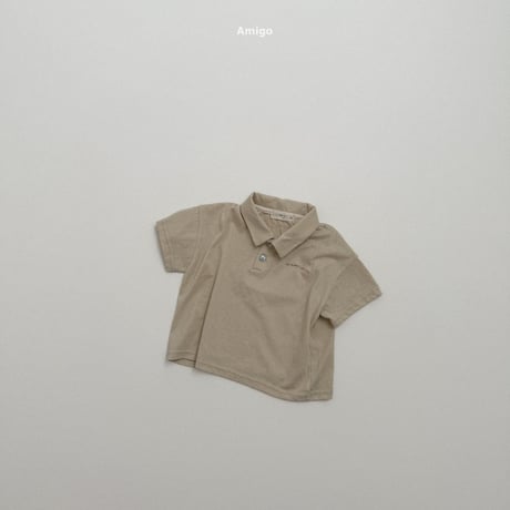 amigo/38. snow flower collar T-shirt XS-XL