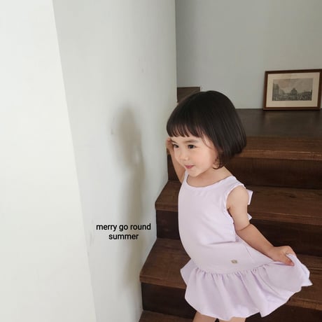 merrygoround/19. ribbon one-piece XS-2XL