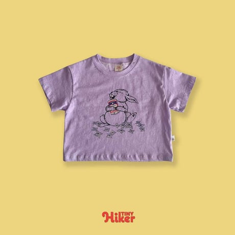 tinyhiker/17. bunny pigment half t T-shirt XS-XL