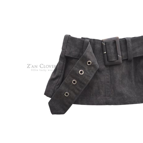 zanclover/35. wide belt skirt 3-11
