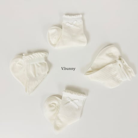 vbunny/3. leaf socks set M(130-150)-XL(180-210)