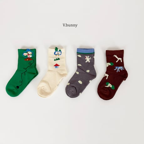vbunny/80. socks set M(130-150)-XL(180-210)