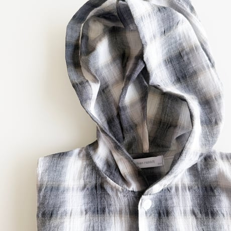 urbanrabbit/48. Check Hood Shirt Jacket XS-XL