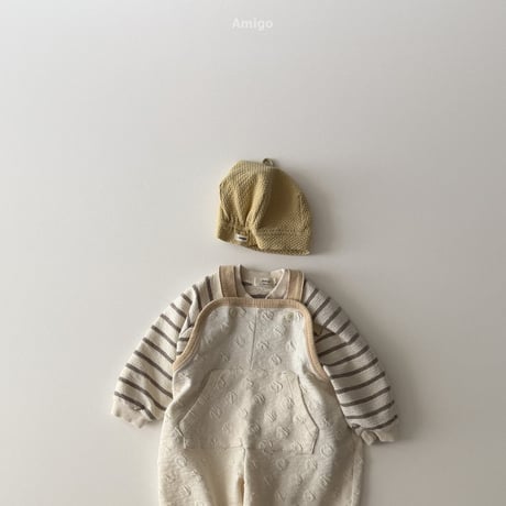 amigo/46. embo dot overalls  XS-XL