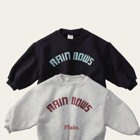 plain/31. rainbow man-to-man XS-XL