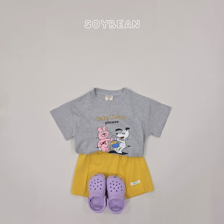 soybean/144. plan ) character half t T-shirt XS-XL