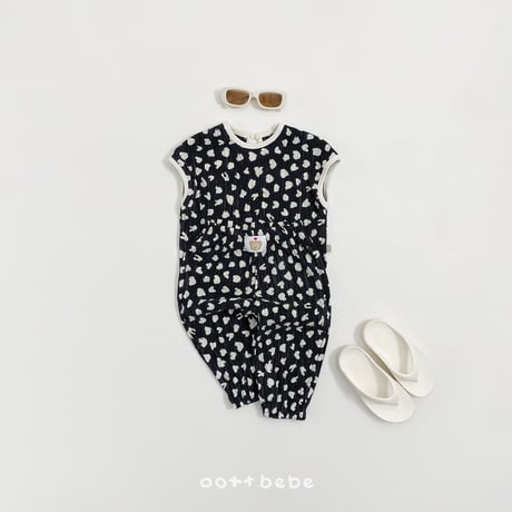 oottbebe/35. peuty leopard plitch ( kids ) updown set XS(1-2Y)-XL(6-7Y)