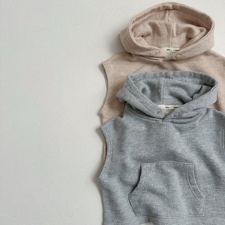 digreen/42. woody hooded vest? S-2XL