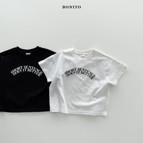 bonito/36. Sentence Short Sleeve T-shirt? 12M-XL