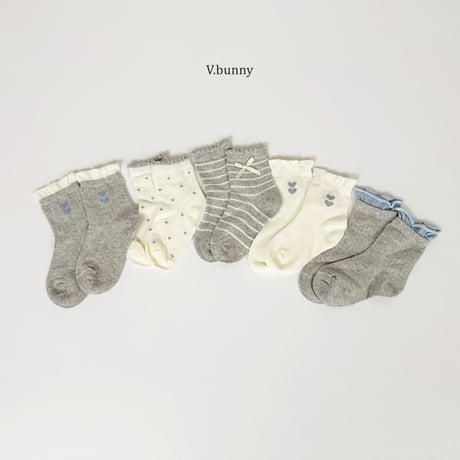 vbunny/2. soha socks set M(130-150)-XL(180-210)