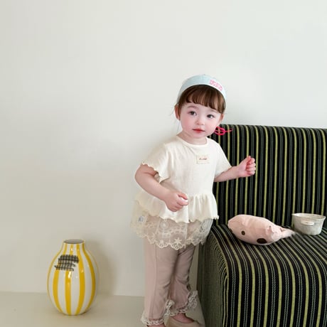 aiai/32. lovely lace T-shirt S(6M-2Y)-XL(4-5Y)