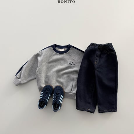 bonito/92. tape raglan man-to-man 12M-XL