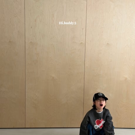 hibuddy/40. heart man-to-man S-XL