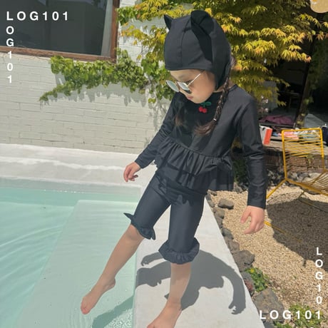log101/102. cherry fril rashguard  JS-JM