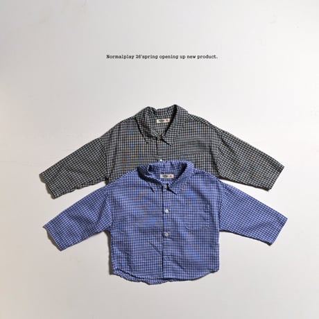 normalplay/65. series check shirt XS-XL
